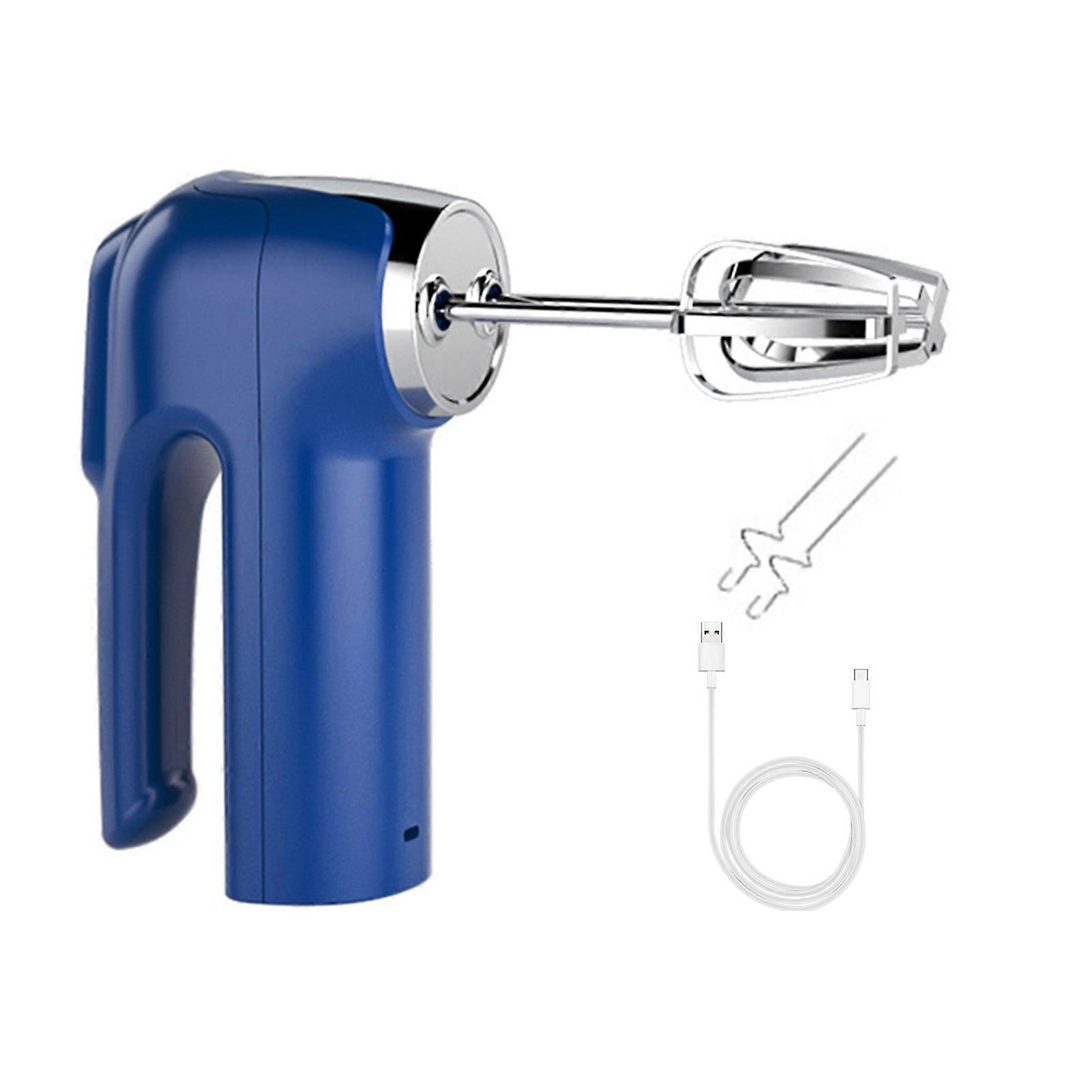 Cordless Electric Whisk 3 Speeds USB Rechargeable Stainless Steel Egg Beater Handheld Mixer Blender Milk Frother Kitchen Baking Supplies