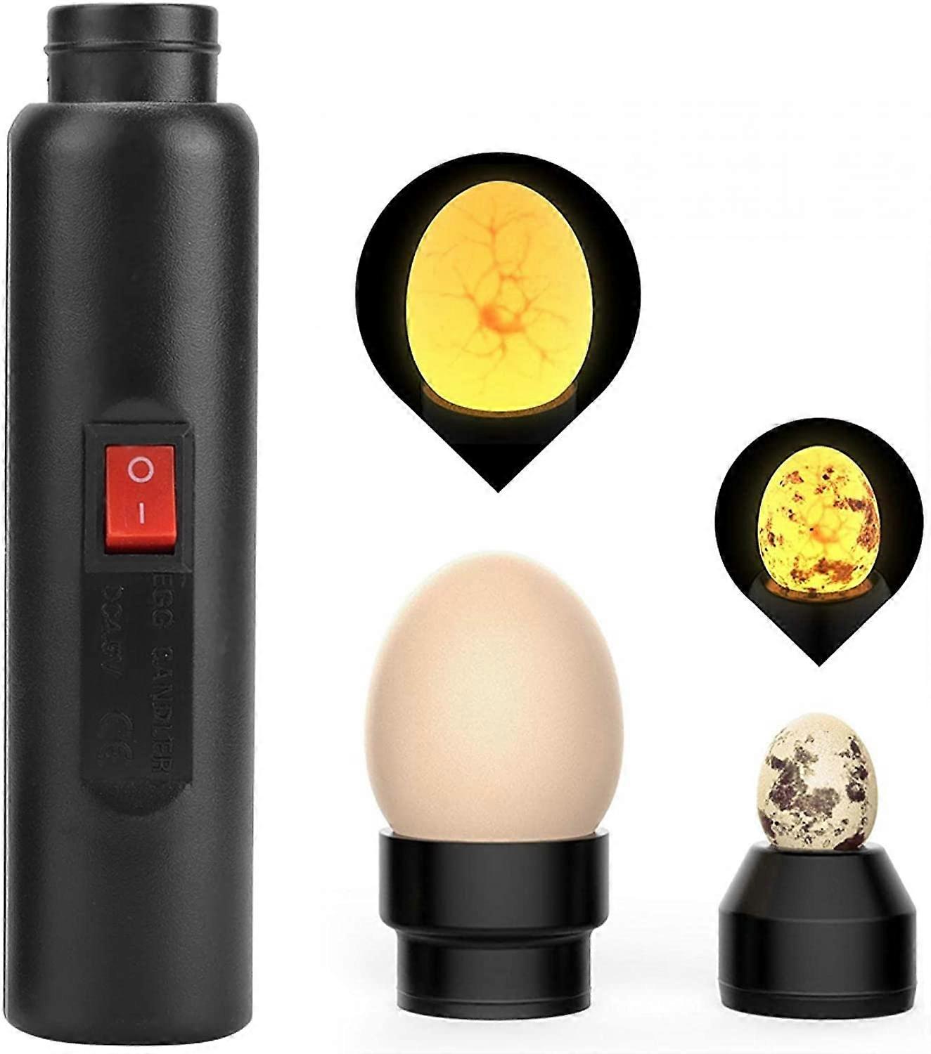 Egg Inkubator Tester LED Oppladbart Bright Cold Hatching fjærfe