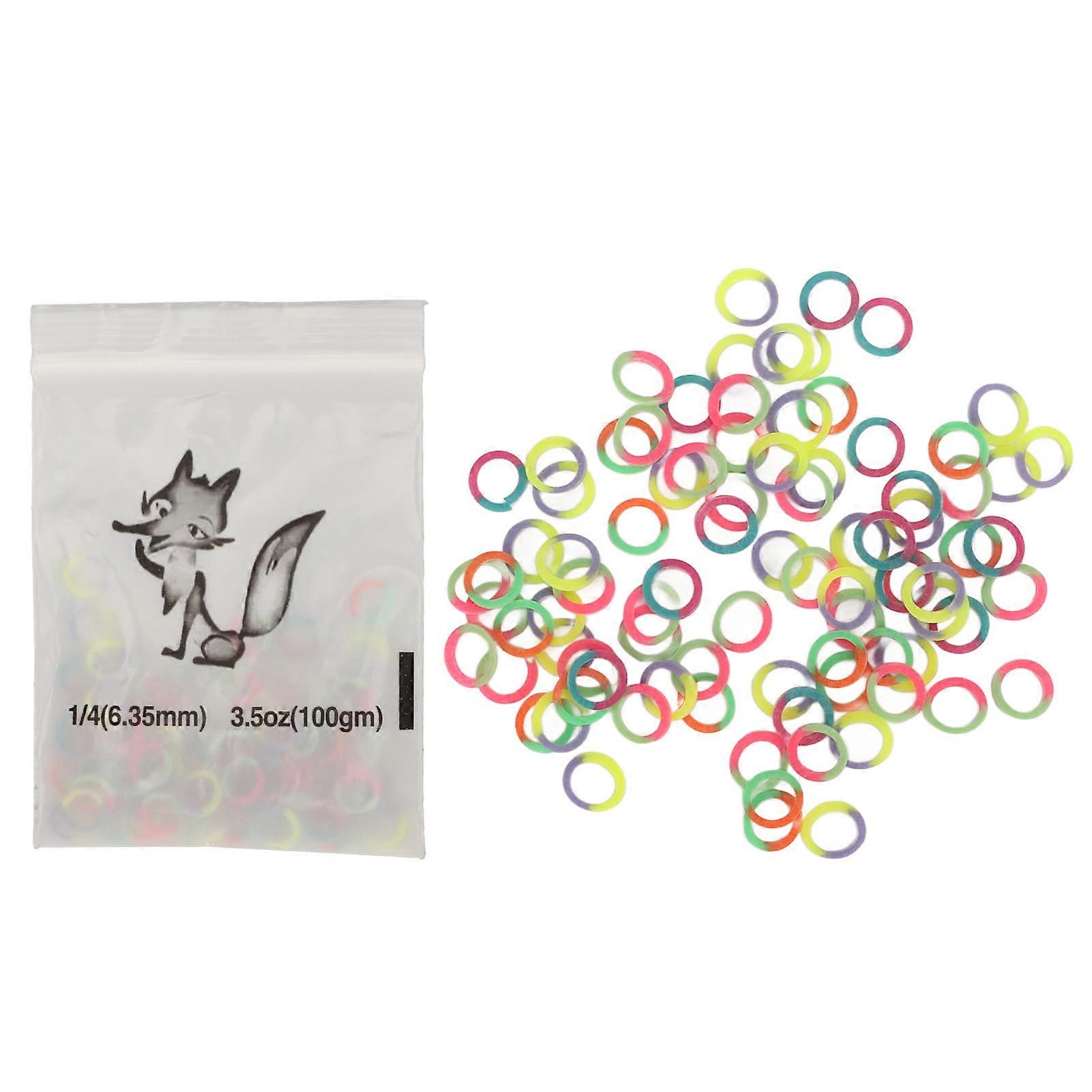 500pcs Orthodontic Rubber Bands Portable Teeth Elastic Rubber Bands for Braces Pet Beauty 6.35mm Color Mixed