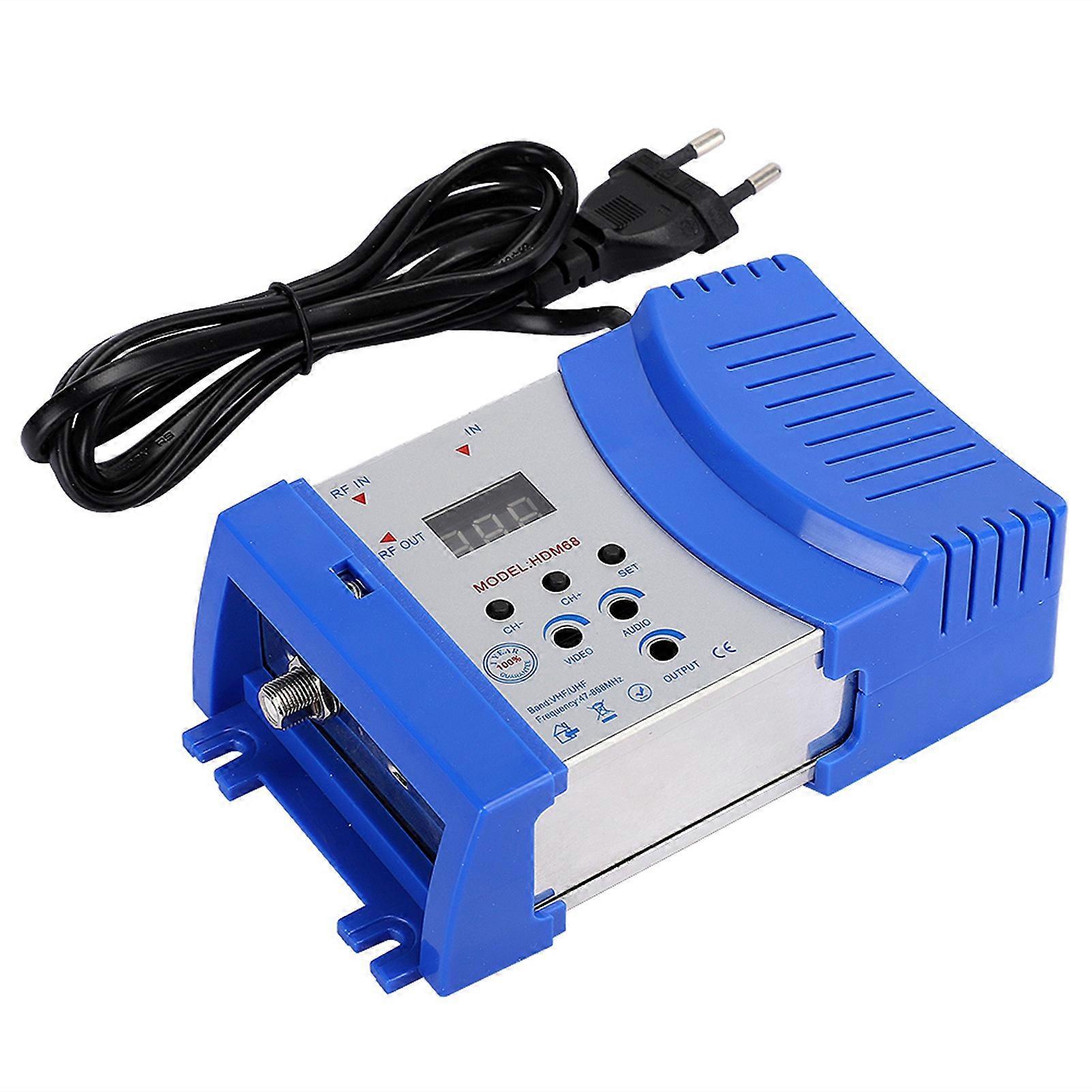 HD Modulator HDM68 Analog High Definition Multimedia Interface RF VHF / UHF Frequency Computer Accessories EU Plug 100?240V