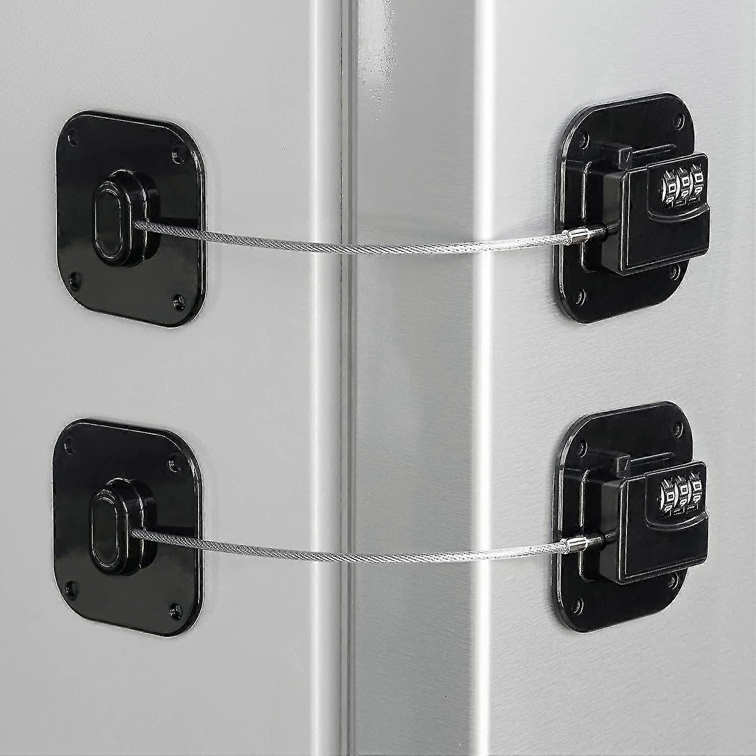 2 Pack Refrigerator Lock-heavy Duty Combination Fridge Lock, Child/baby Proofing Lock For Cabinet, Drawer TAO