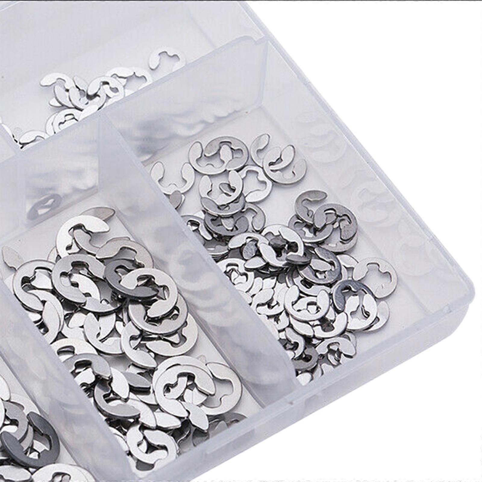 200PCS  External Retaining Ring Assortment Set (Stainless Steel), Comes with a Box