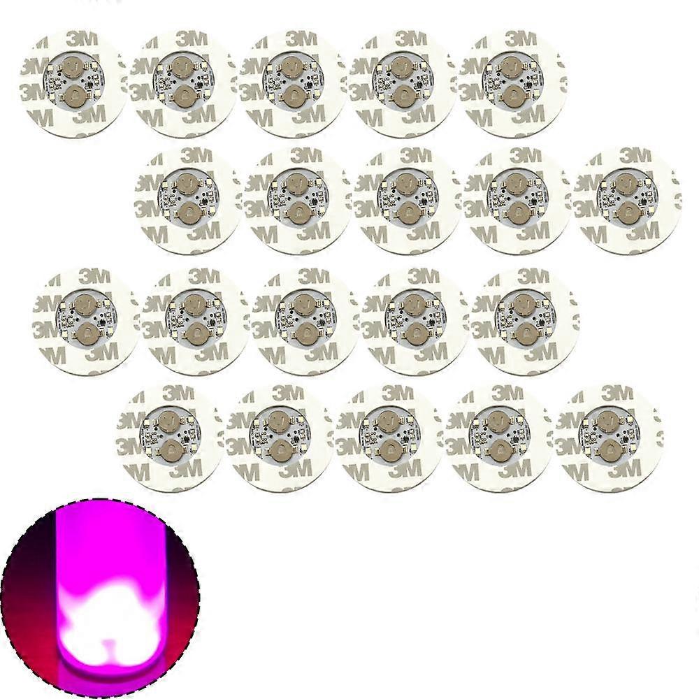 Wuhing-SJ-Pink Led Coaster,Led Stickers Coaster Light Up For Drinks, Flash Light Up Cups Perfect For Party Weeding Bar