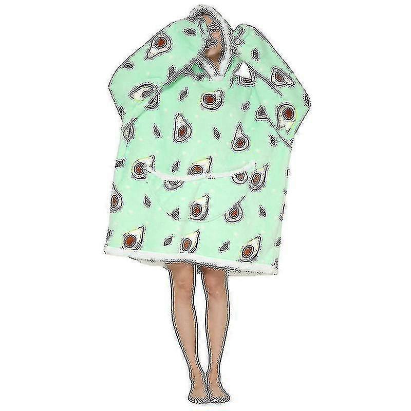 Hoodie Blanket Hoodie Super Soft Sherpa Wool Giant Sweatshirt For Adults