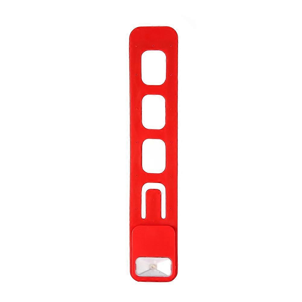 Portable Clip-on Mini Bookmark LED Reading Light Flexible Phone Holder Lamp (Red)