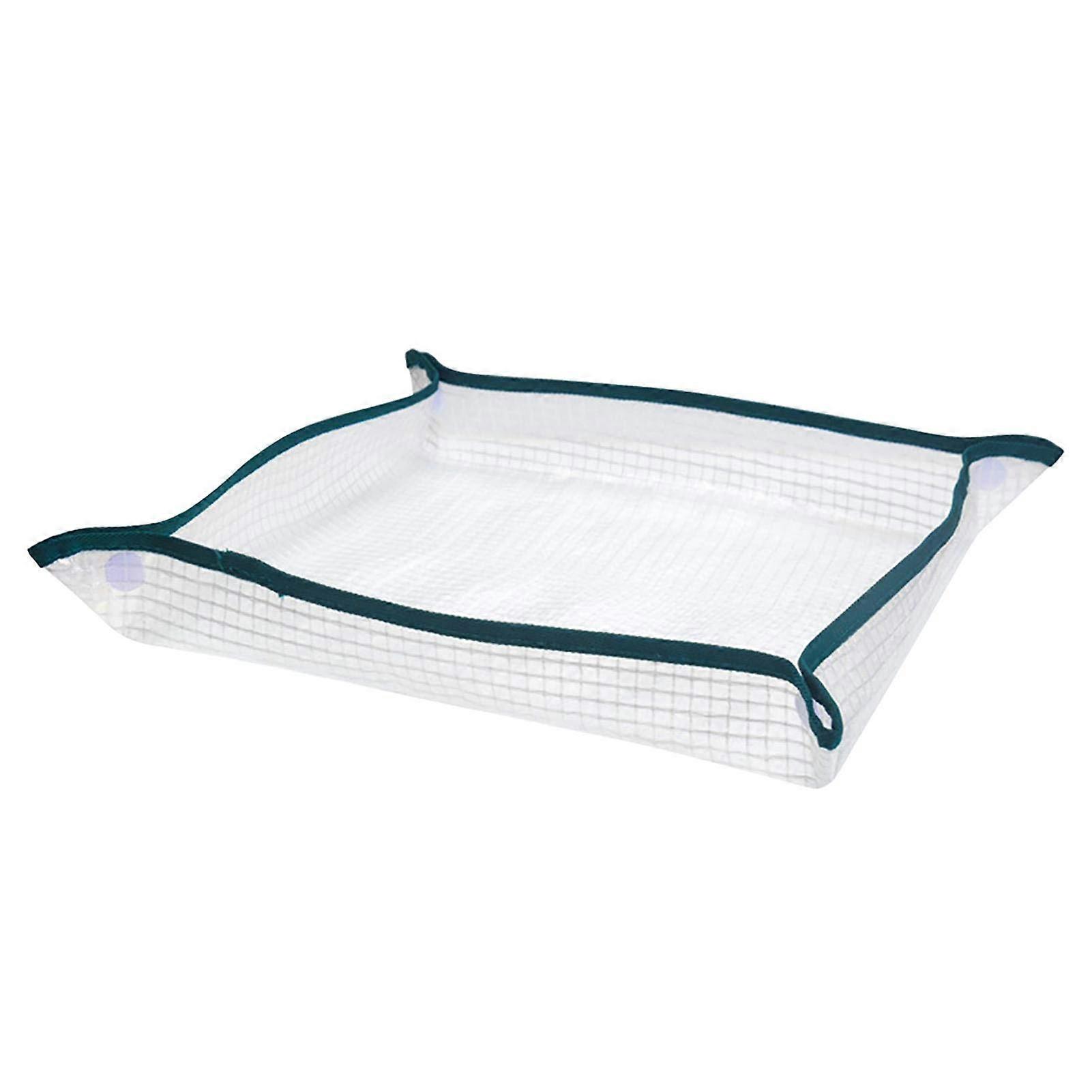 WJTG מחצלת שתילה לעציץ עם ציפוי פוליאתילן דוחה לכלוך, עמיד למים, רב פעמי, נייד, מתקפלJ