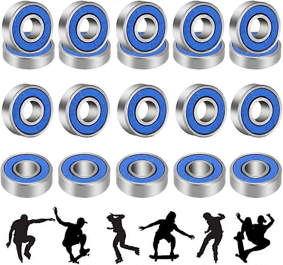 Ρουλεμάν Skateboard ABEC 9 ρουλεμάν πατινάζ κυλίνδρων Longboard ρουλεμάν πατινάζ κυλίνδρων σφραγισμένο ανταλλακτικό ρουλεμάν μετάλλων για Skateboards Inline πατίνια και άλλα sk