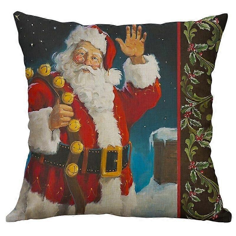 Papai Noel com presentes Art Deco capa de almofada Papai Noel Fronhas Design 2534