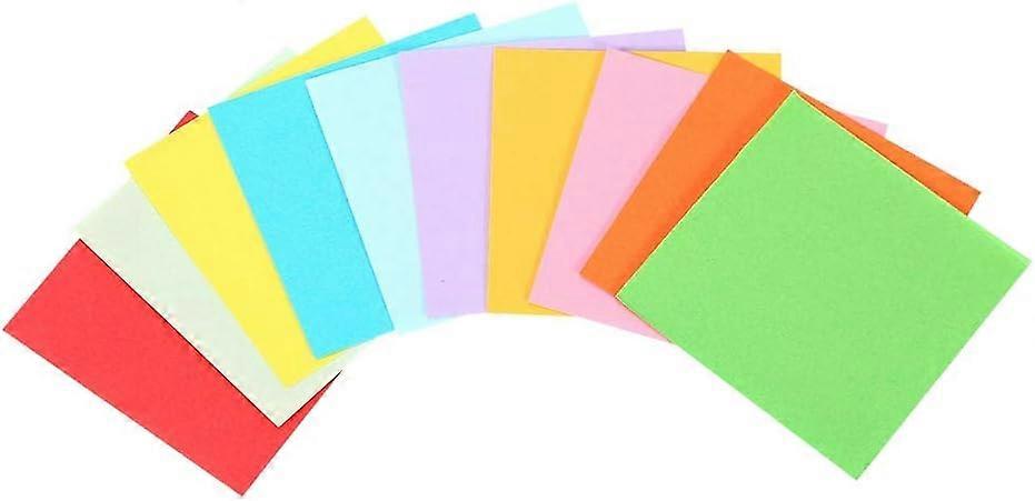 Origami Paper Double Sided Color, Origami Folding Paper 520 Sheets, 10 Vivid Colors Origami Square Paper for Arts and Crafts, 7x7 cm, Same Color on Bo