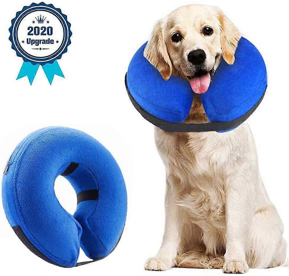 Dog Safety and Life Vest Dog Protective Collar Inflatable Dog Collar Protective Collar Pet Collars Collar (40*40 CM)