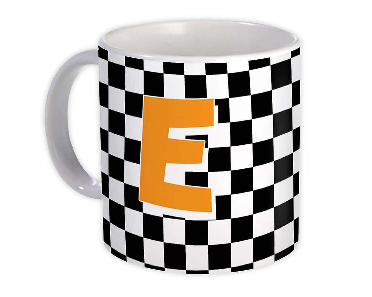 Gift Mug: Monogram Letter E Alphabet