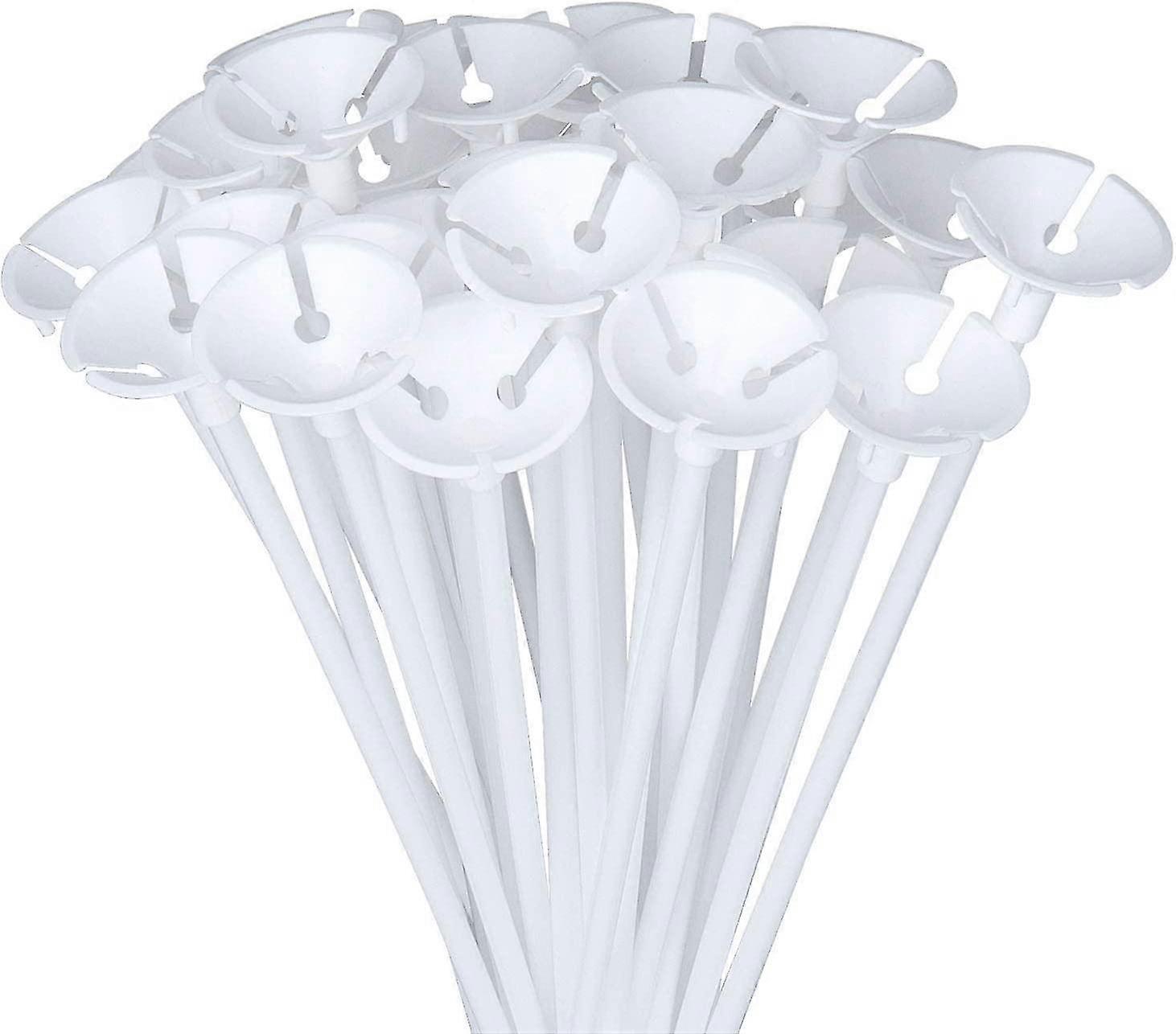 バルーン用スティック100個 結婚式、誕生日、パーティー装飾のために透明なスティック40 cm