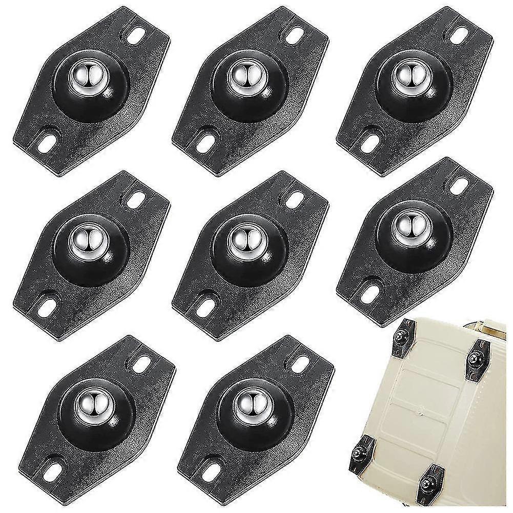 8 Pieces Self Adhesive Caster Wheels Mini Swivel Wheels 360 Degree Rotation Sticky Pulley With Ball