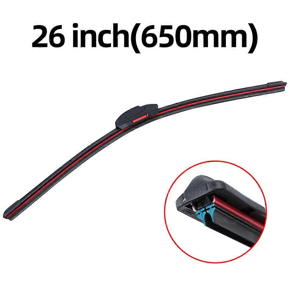Universal Car Windshield Wiper Blades Easy Install Automotive Replacement Wiper Blades Soft Double Layer Rubber Car Wipers