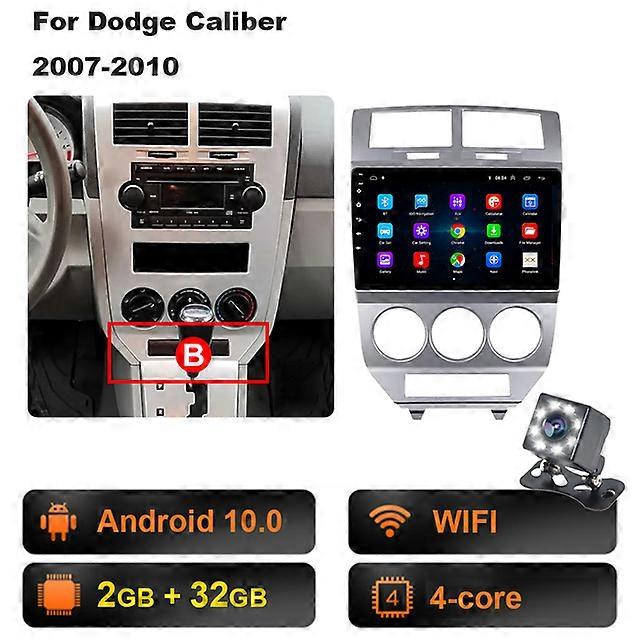 Android 10 8 Core 4G Wifi 2 DIN Car radio multimedia video player for Dodge Calibre 2007-2010 Carplay dvd Autoradio