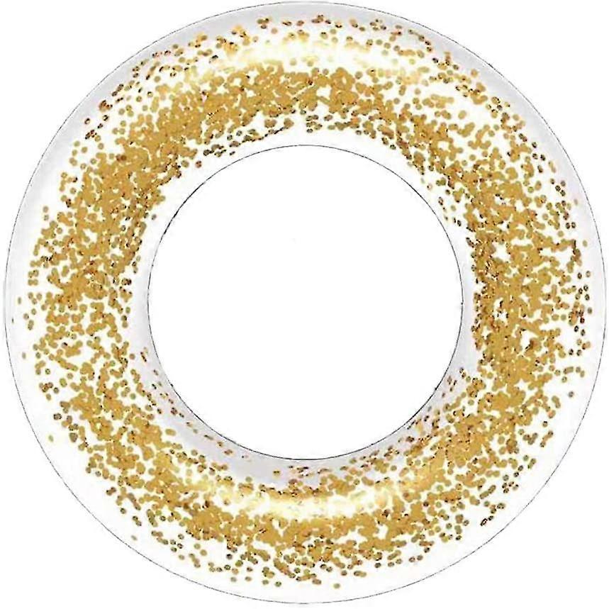 Island Island Uppblåsbar Pool Float , Clear Float Tubes, Glitter Simning Ring, Poolleksaker För Sommarbad Poolbeach Leksak, Vatten kul Party Leksak