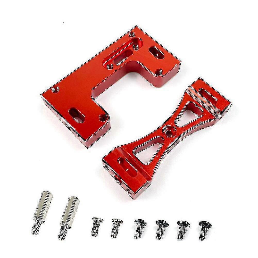 Metal Steering Servo Fixed Mount Bracket Compatible With Wpl 1/16 B1 B14,red