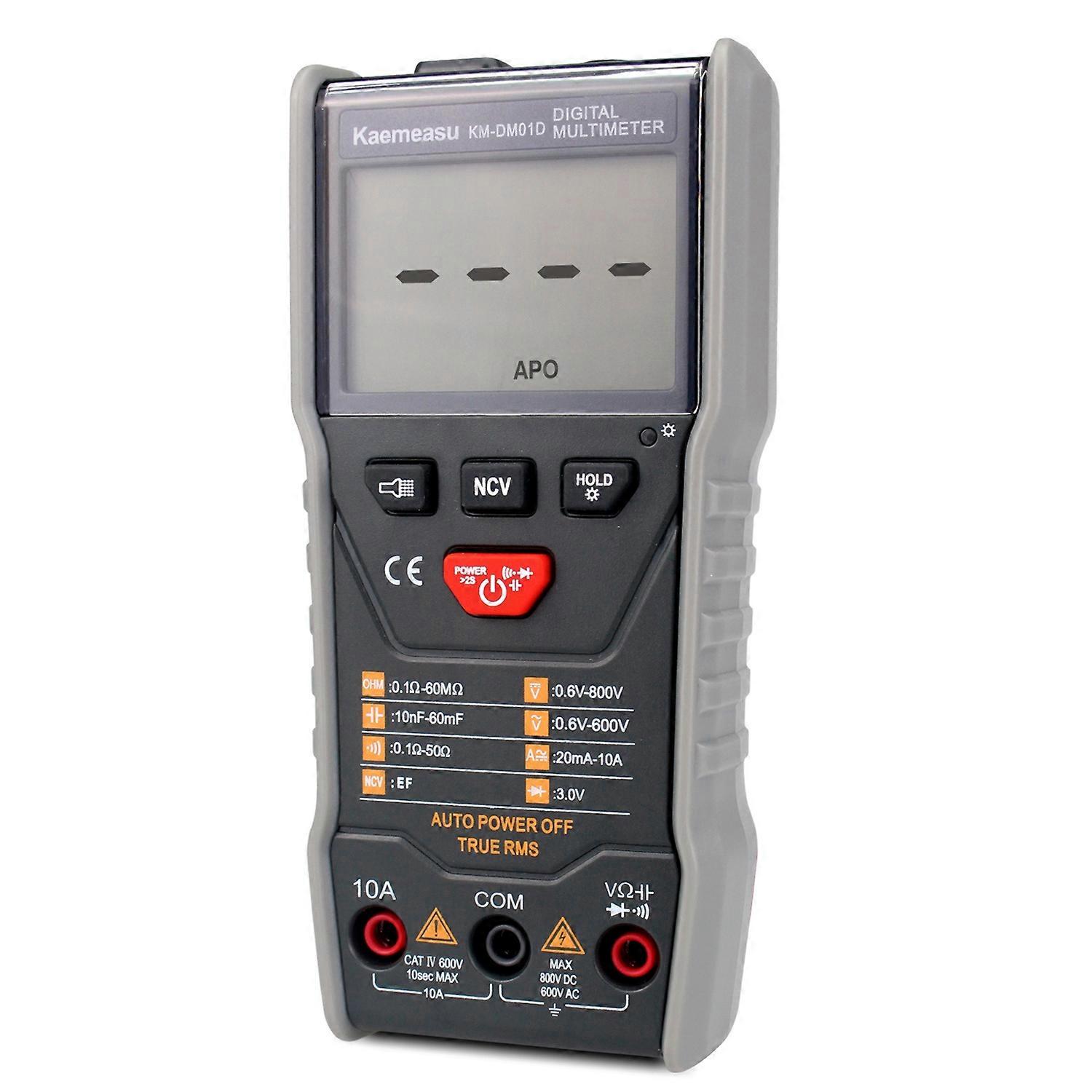 Kaemeasu KM-DM01D Smart Digital Multimeter Anti-Burning 6000 Count with True Effective Value/NCV Measuring Universal Meter