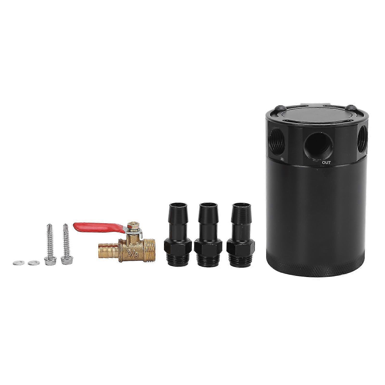 Car Oil Catch Can - Universal Stainless Steel Replacement compatible Maintenance and Modification Backup