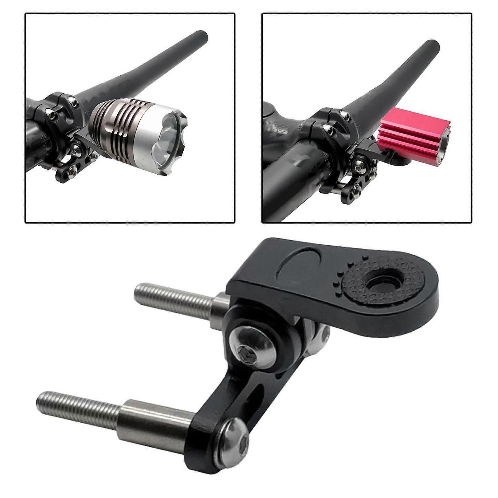 Musta polkupyörän taskulampun pidike Universaali pyöräilyvalon klipsikiinnike pidike Pyöränkahvan kahvan tarvikkeet