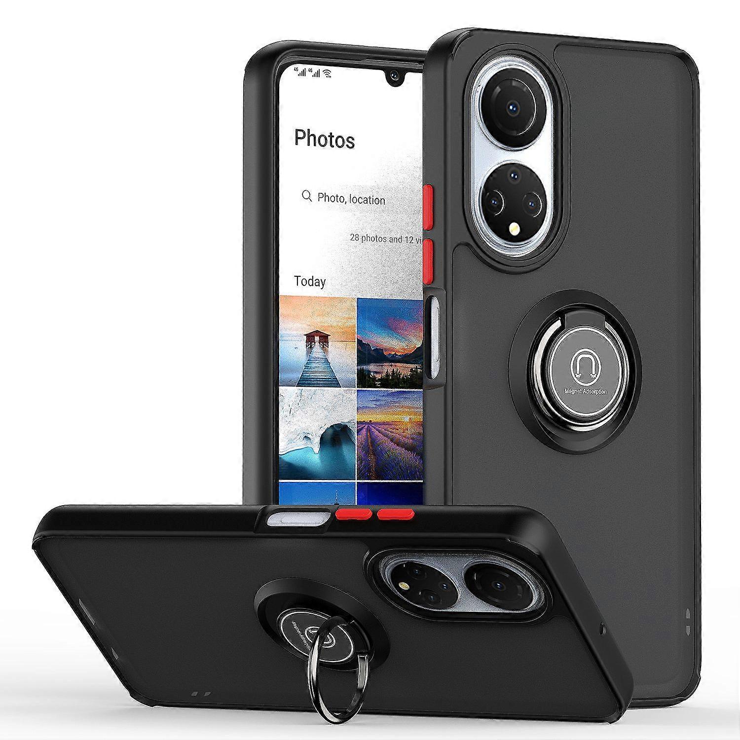 TPU+PC Ring Holder Case For Honor X7