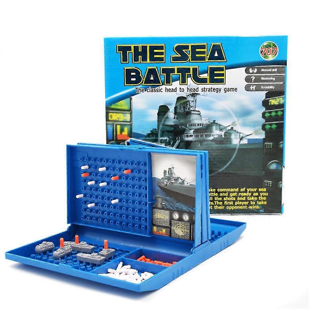 Naval Combat Strategy Board Game for Kids - Sea Battle Toy with Double Battle, Kids aged 7+