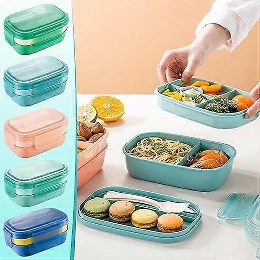Bento Box Stackable Lunch Box for Adults and Children, Large Capacity 1900 ml