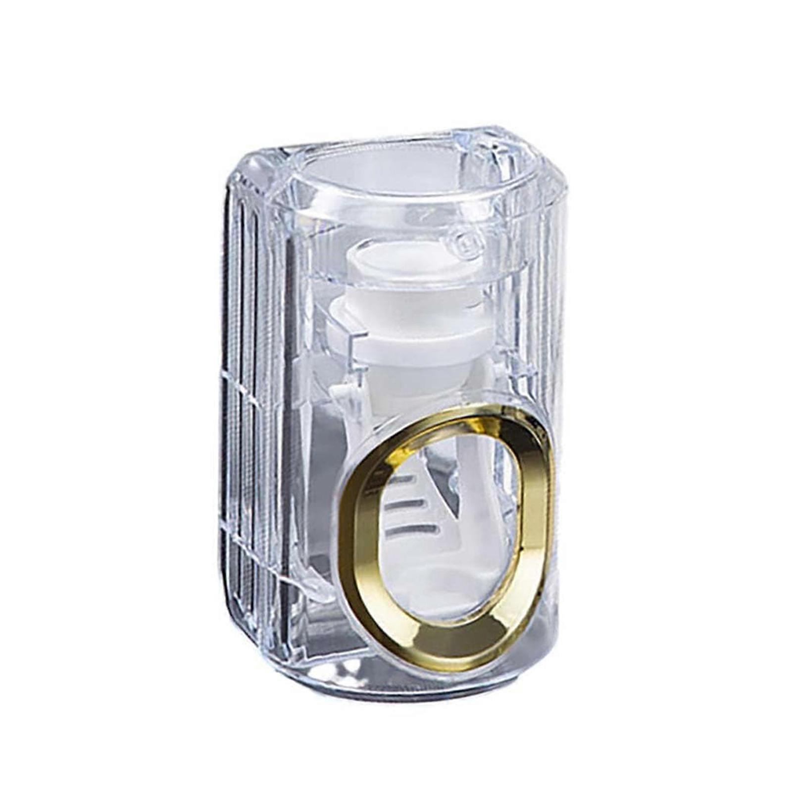 Toothpaste Squeezer Removable Storage Rack Automatic Hands-Free Space-Saving Dispenser With Detachable Dust-Proof,100% New