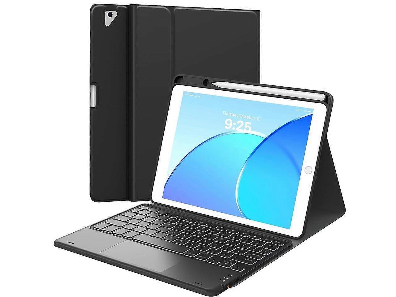 Touchpad Keyboard Case for iPad Mini 6 Smart Stand Cover with Detachable Wireless Magnetic Keyboard, Pencil Holder For iPad Mini 6th Generation 8.3 in