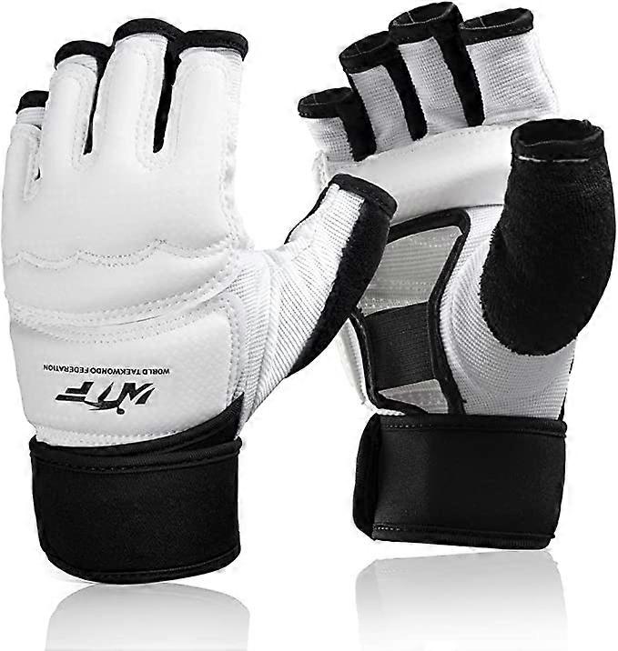 Boxsack Trainingshandschuhe, Taekwondo Karate Handschuhe für Kampfsport Boxtraining Weiß X