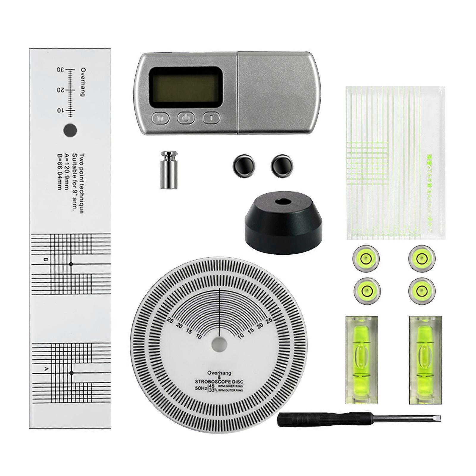 LCD Digital Dynamomter Turntable Stylus Vinyl Phono Cartridge Tuning Kit