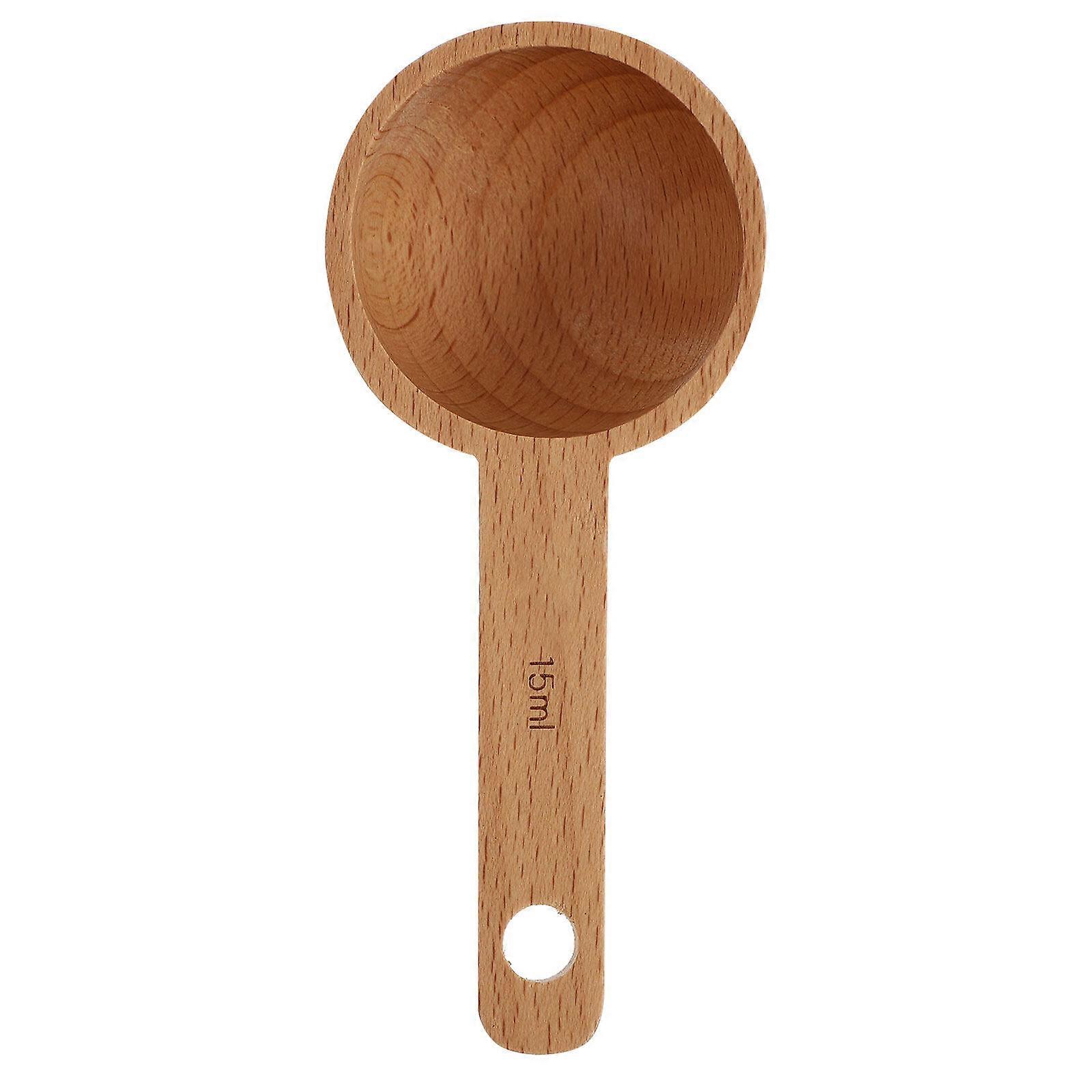 1Pc Creative Powder Scoop Practical Wooden Spoon Simple Measuring Tool