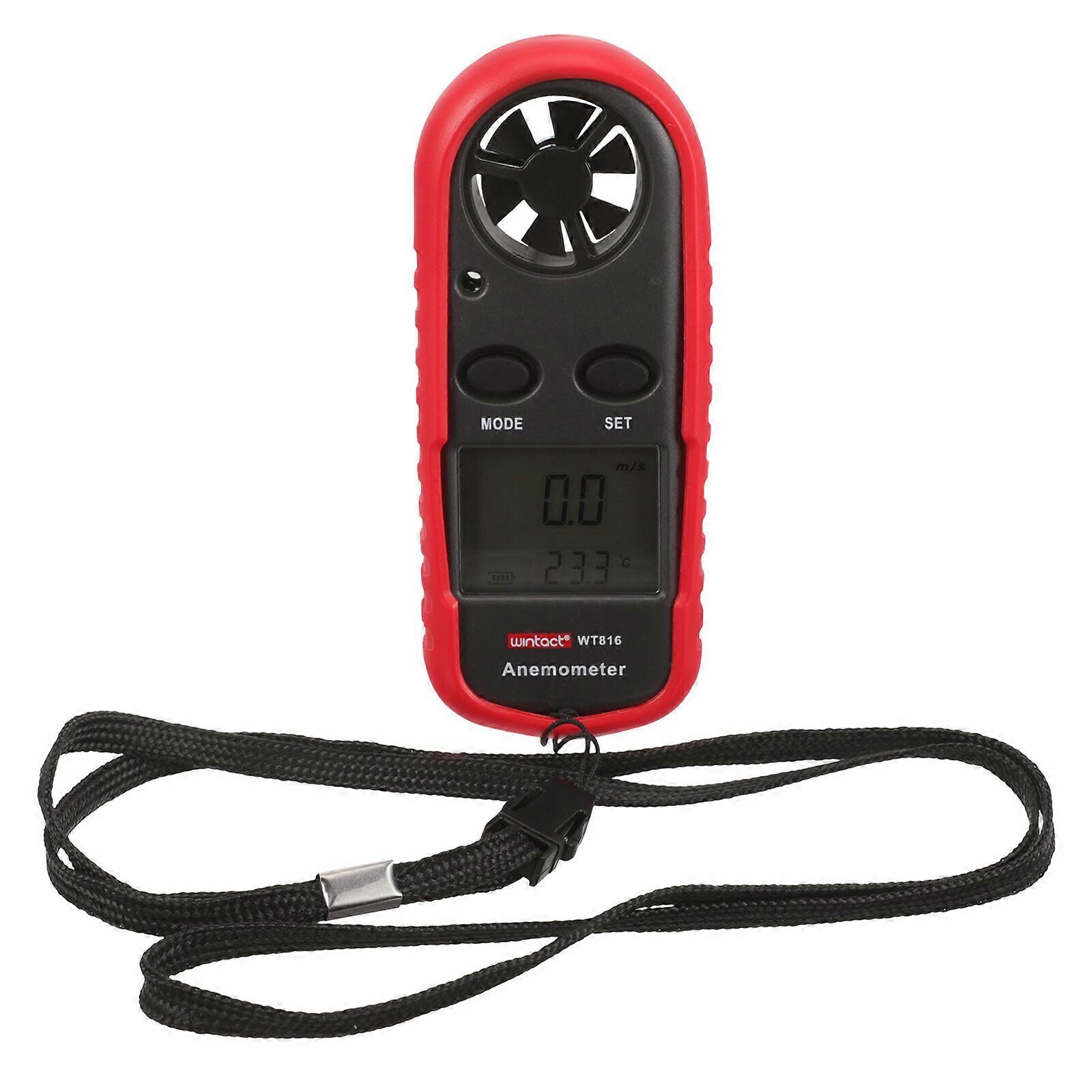 Handheld Anemometer LCD Backlight Display Anemometer Portable Wind Speed Meter Gauge