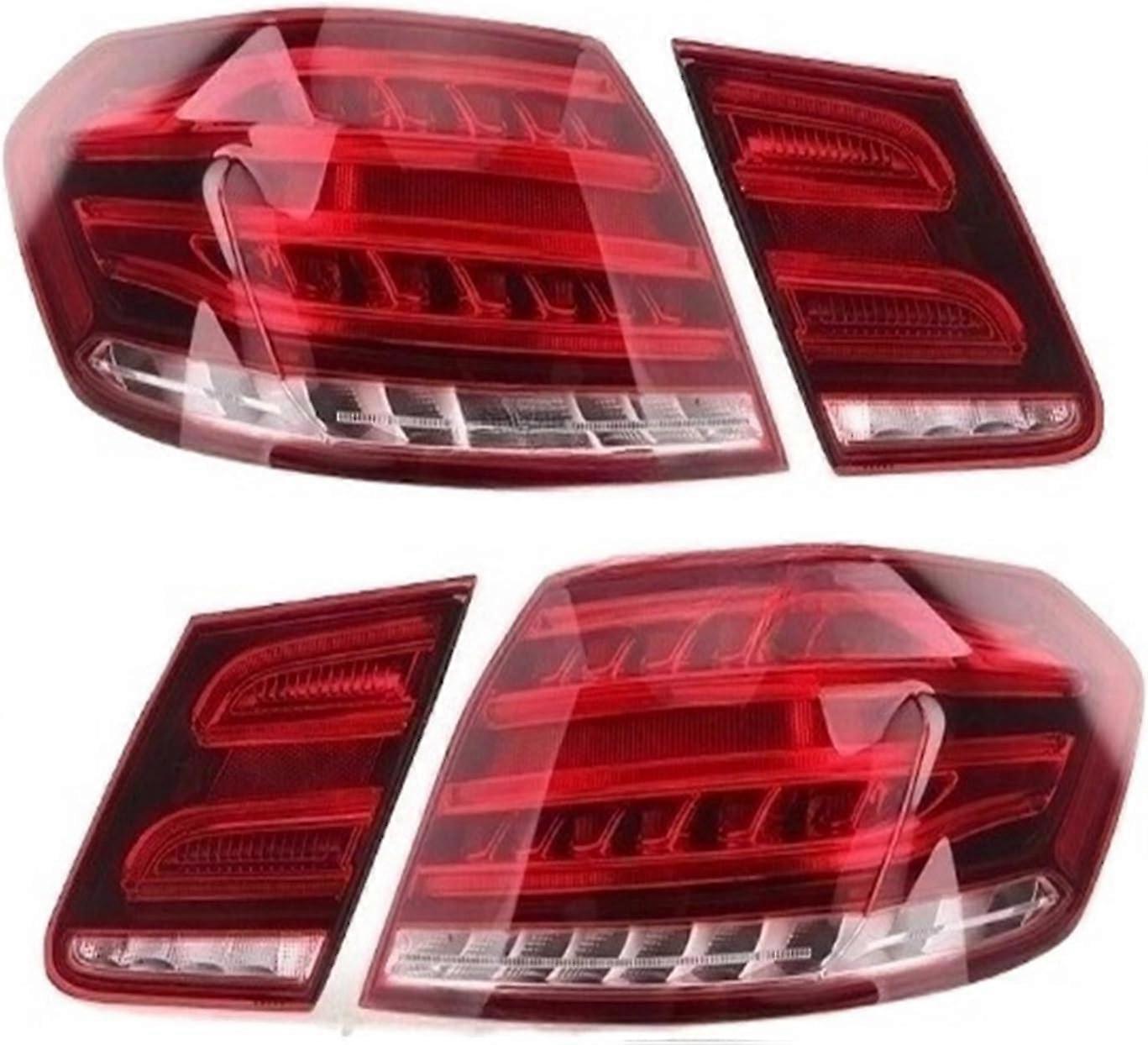 Rear Tail Light Assembly Compatible for Benz W212 E Class 2009-2016 Turn Signal Lamp Stop Brake Car Accessories (Color : 2014-2016, Size : Inner L)