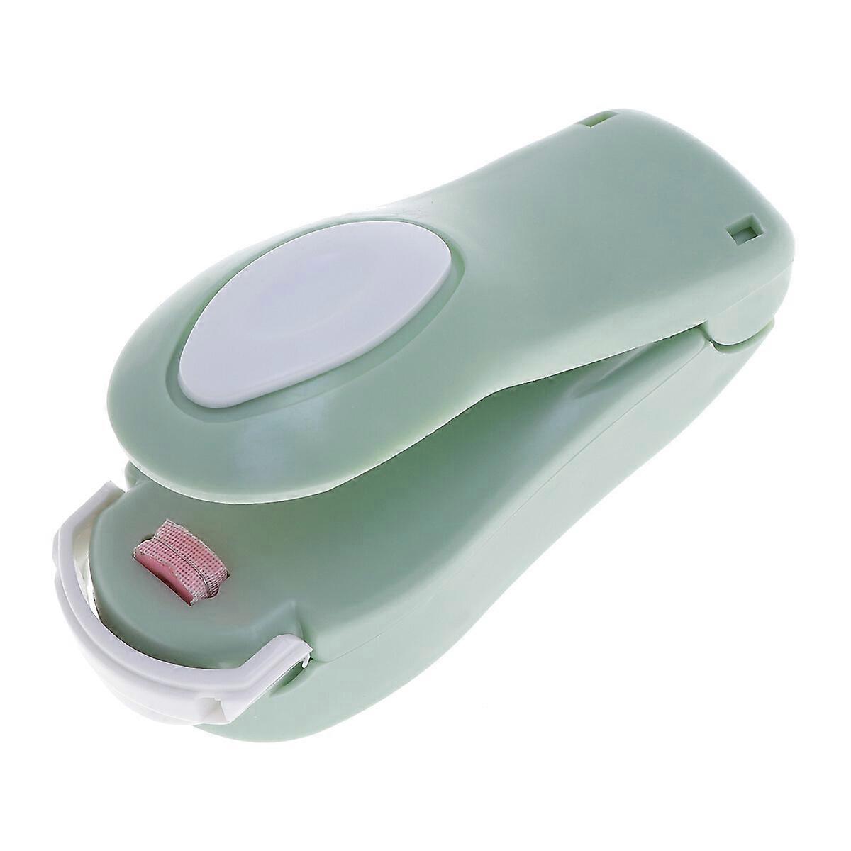 Mini-scelleuse de sacs portable, thermoscelleuse portative à piles sans batterie (verte)