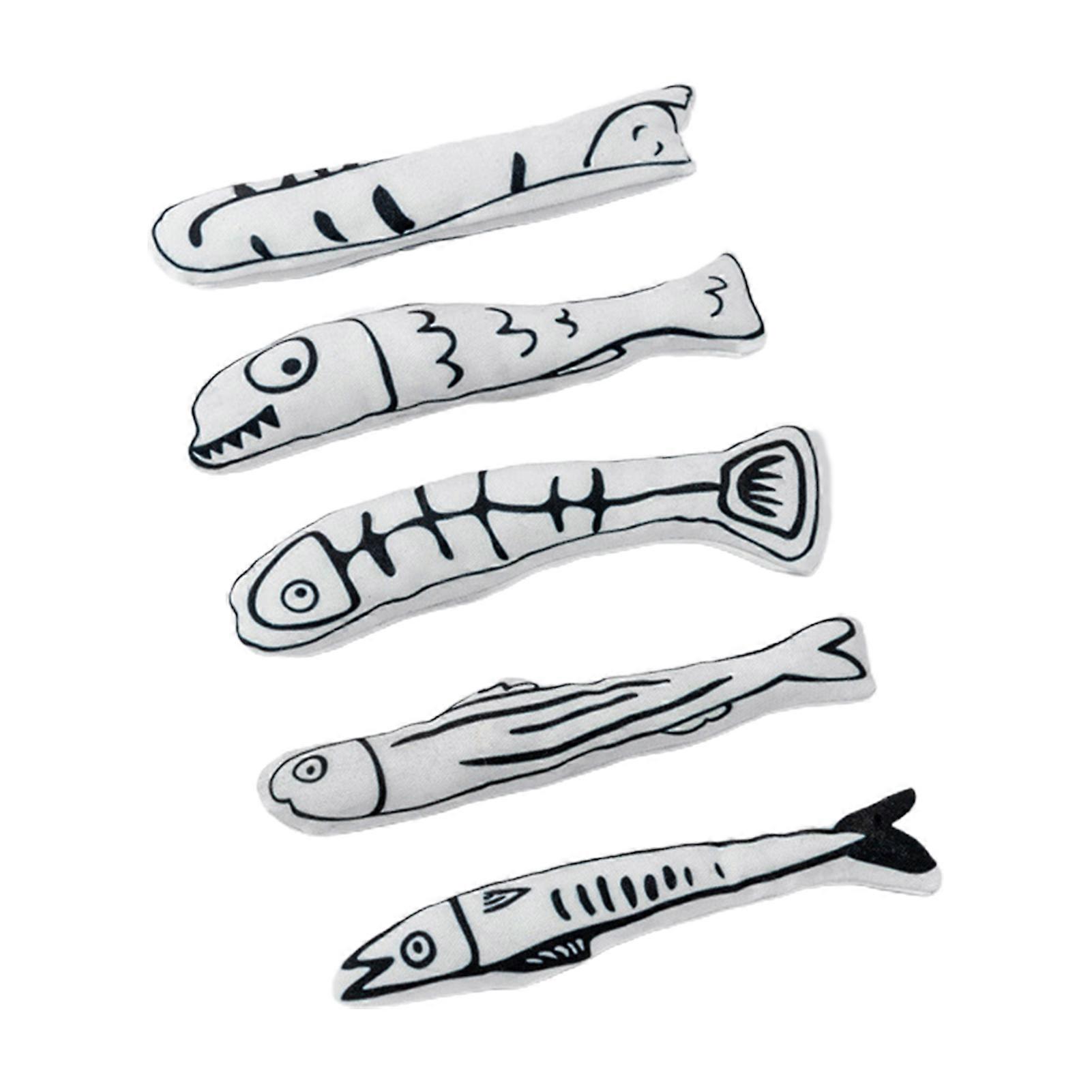 Pet Catnip Toy Lovely Fish Shape Scratch-Resistant Bite-Resistant Teething Toy Relieve Boredom Playing Toys Chew Accessories Kitten Teaser Toy Cat Sup