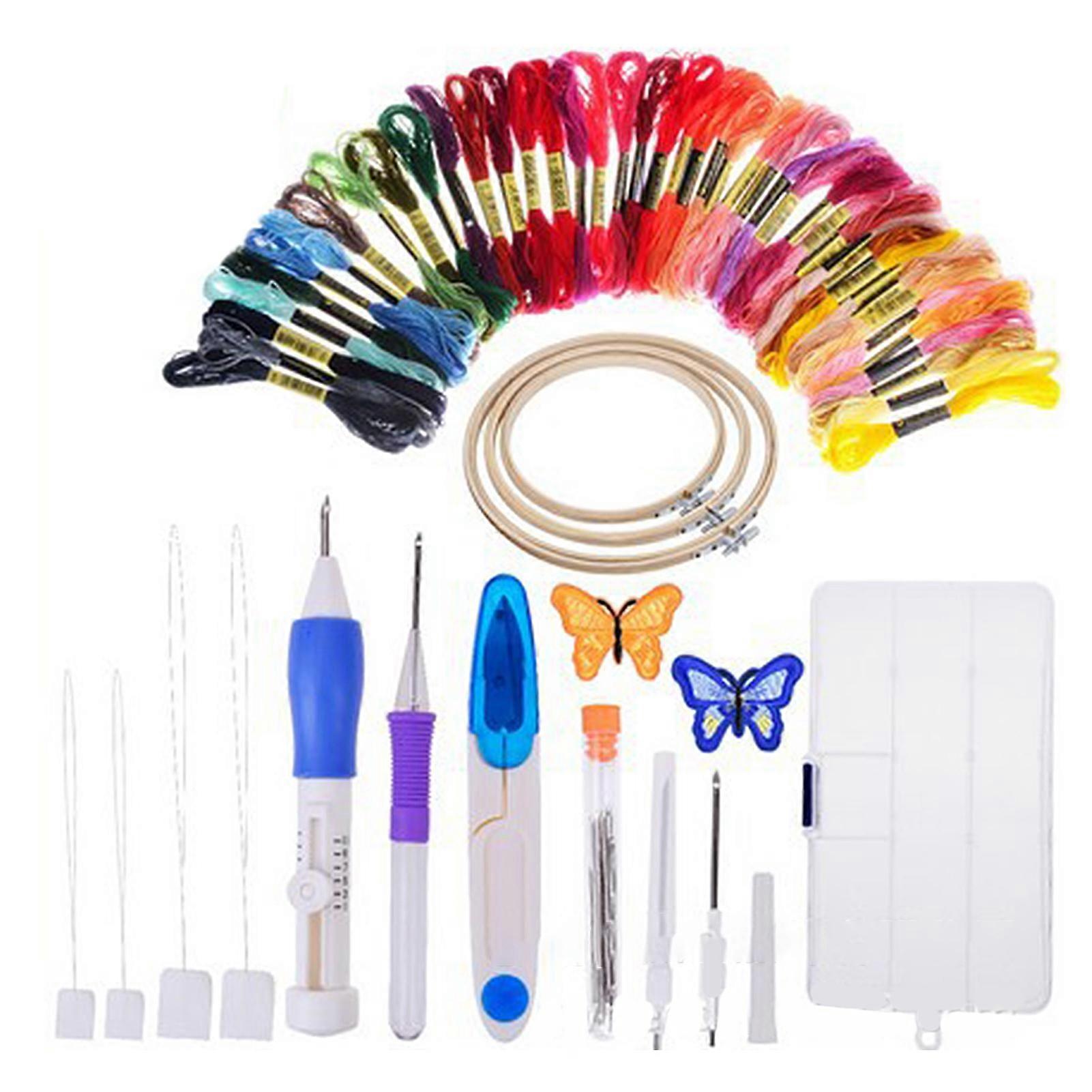 Craft Pen Punch Needle Κέντημα Νήμα Σταυροβελονιά Kit DIY Ραπτικό Αξεσουάρ mengxi