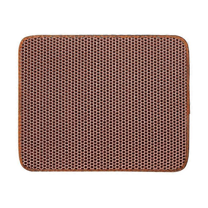 Cat Litter Mat Foldable Double Layer Waterproof Honeycomb Shape