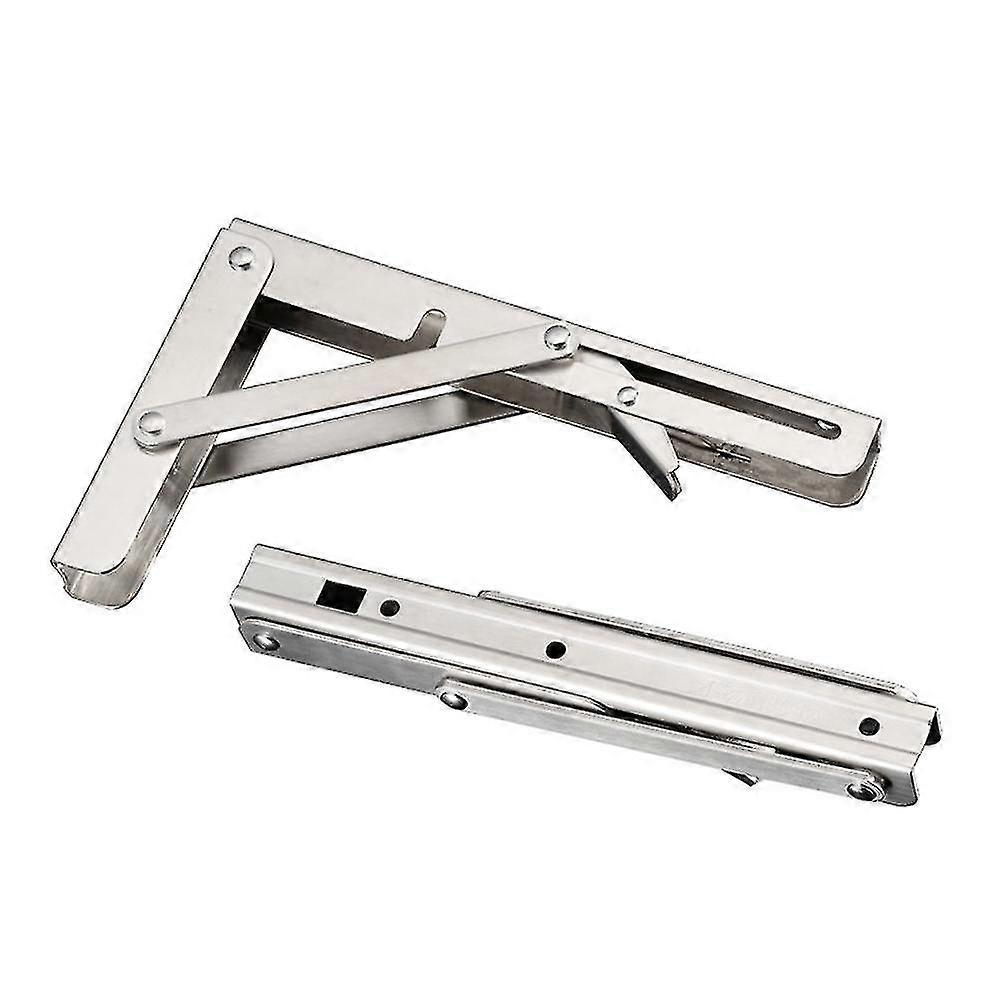 2pcs Acier inoxydable Pliant Table Support Support Étagère Banc 200kg Charge Lourde