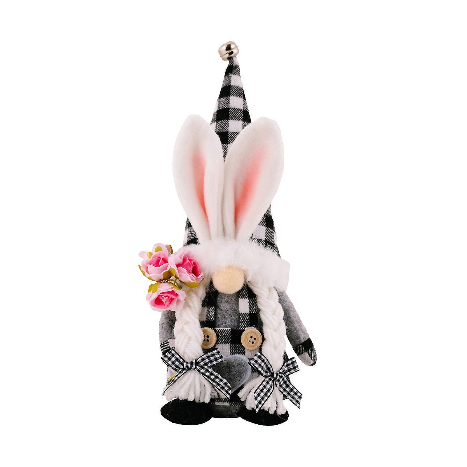 Easter dwarf doll black and white check doll 2023 new Easter decorations