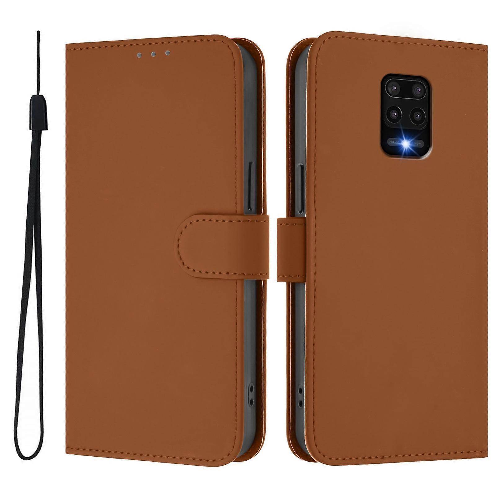 Solid Color PU Case For Redmi Note 9 Pro 4G / 9S 4G