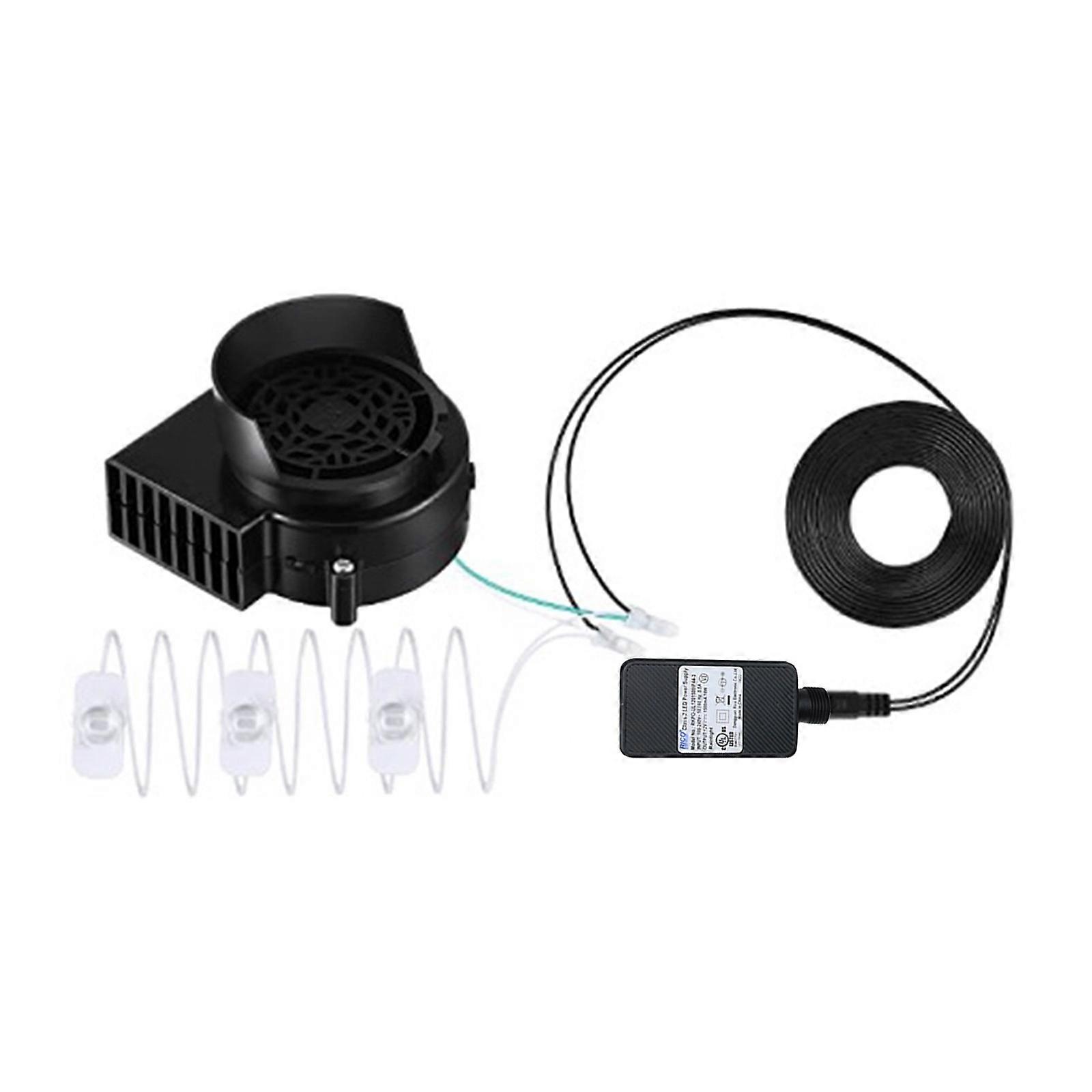 Blåser, ekstra viftemotor for hage oppblåsbar dekorasjon, 1.0A vifte for hage, Halloween og jul, 10.2V / 1.0A adapter
