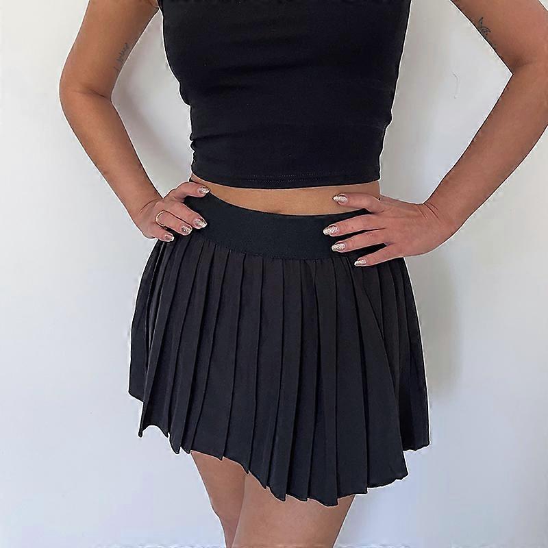 YOUGANG yüksek kaliteli Mini etek pantolon ~ Sıcak Kız anti-pozlama pilili etek yüksek bel A- line etek kadın zayıflama kısa etek yaz