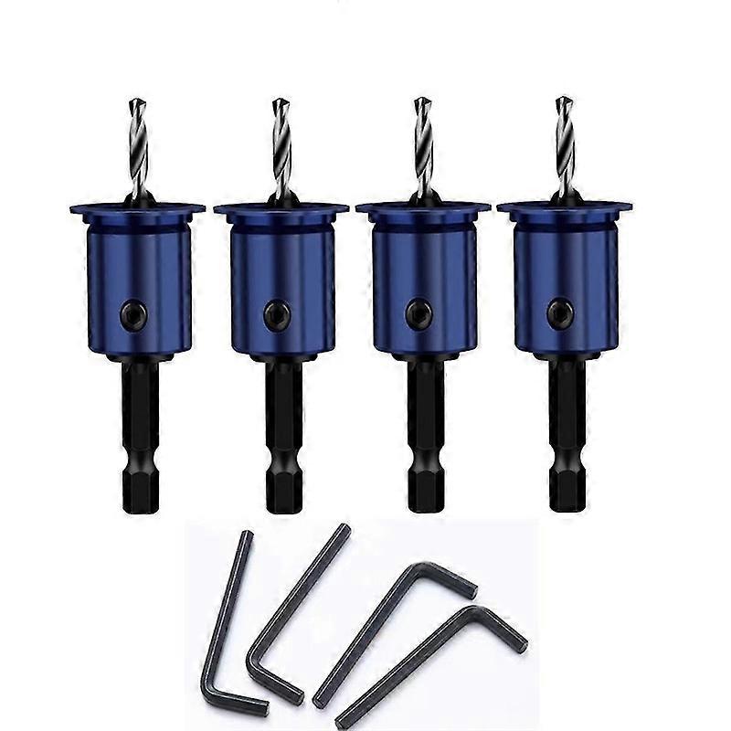 8mm Shank Countersunk Drill Bit Alloy Core Limiter Countersink Drill Router Bit Woodworking Drillin