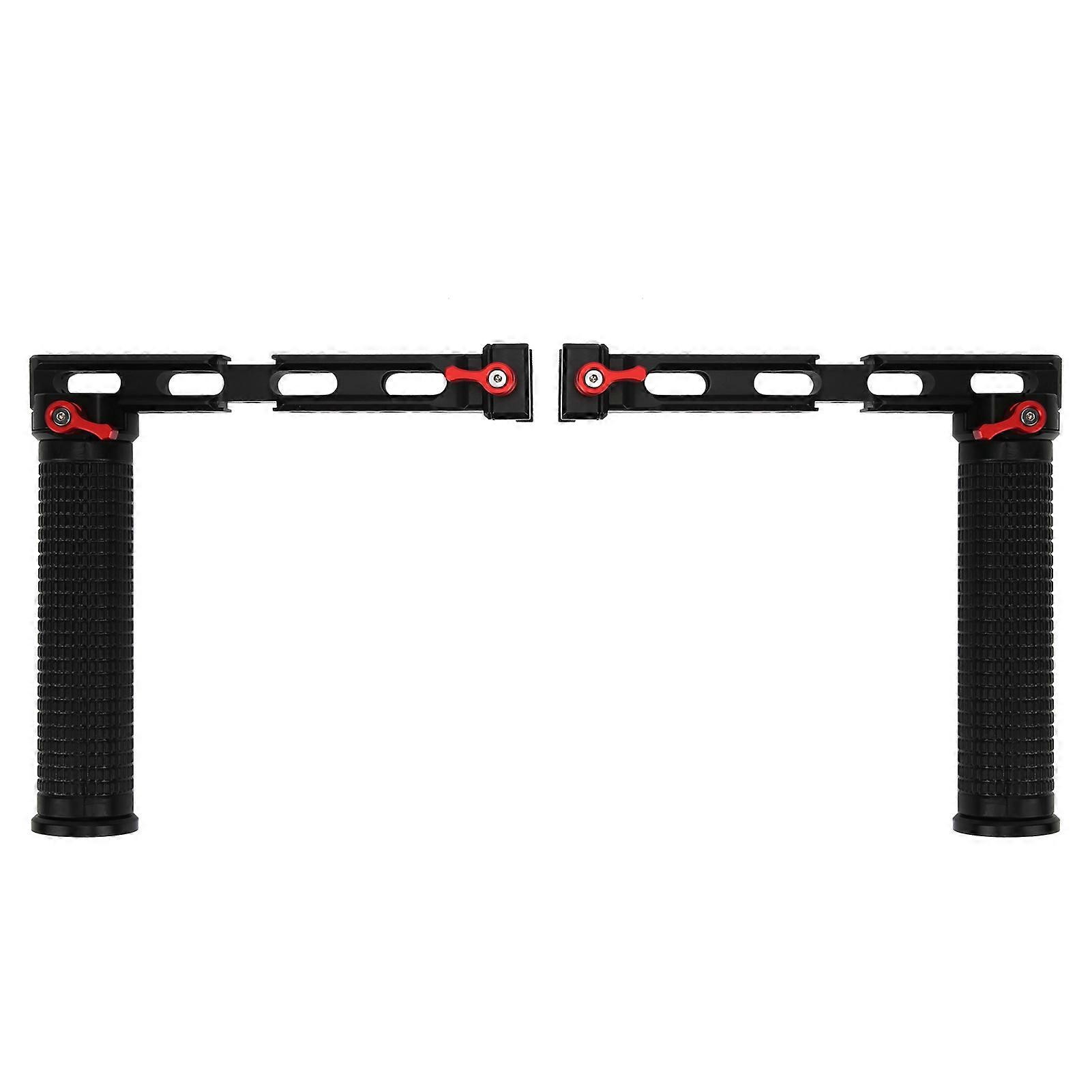 Stabilizer Dual Handle Grip Extended Light Monitor Bracket Stand for DJI RS 2/RSC 2 StabilizerBlack