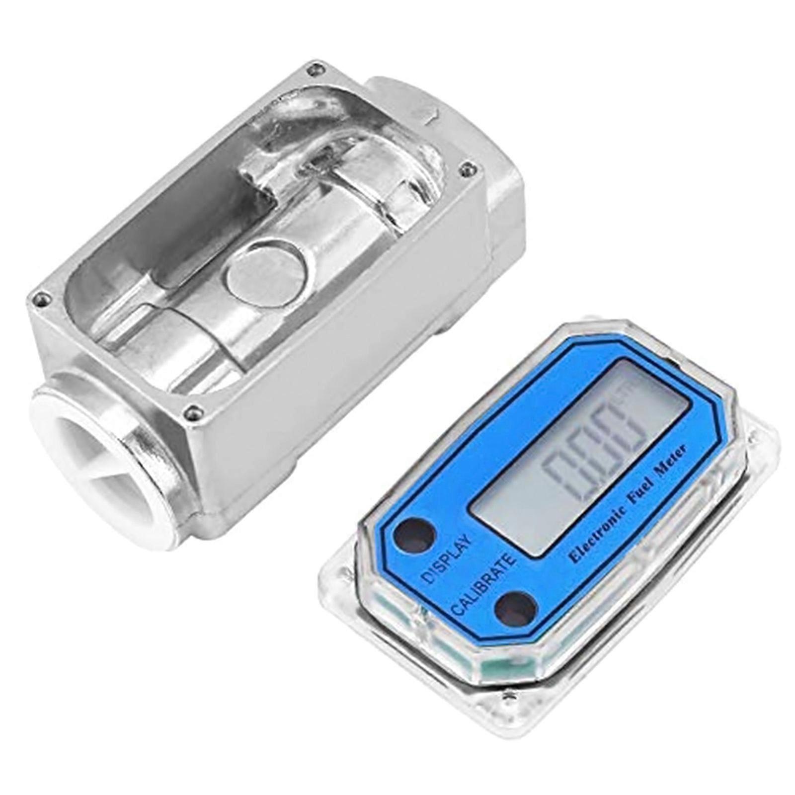 Digital for Turbine Flow Meter Flowmeter Gauge Electronic Flow Indicator Sensor