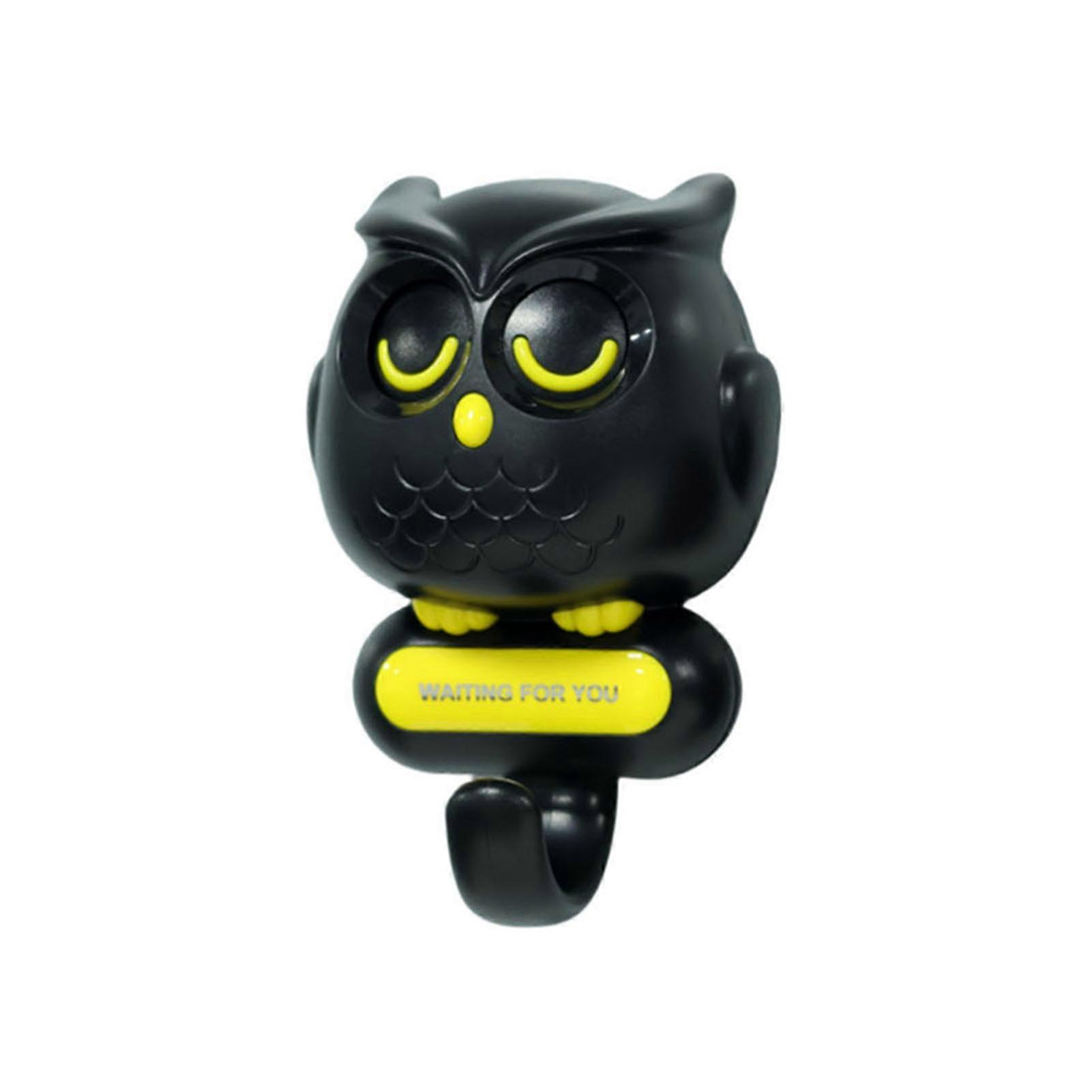 Decorative Owl Key Hook Easy to Install Automatic Open Close Eyes Owl Wall Hook Towels Keys Hanger Office Decor