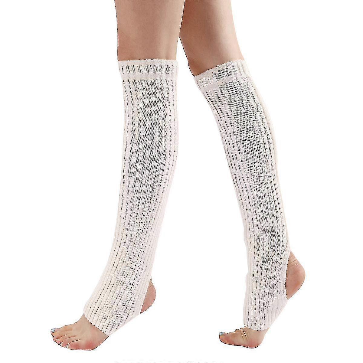 Balet Ogrzewacze nóg Żebrowane dzianiny Podgrzewacz do nóg dla kobiet Dziewczyny