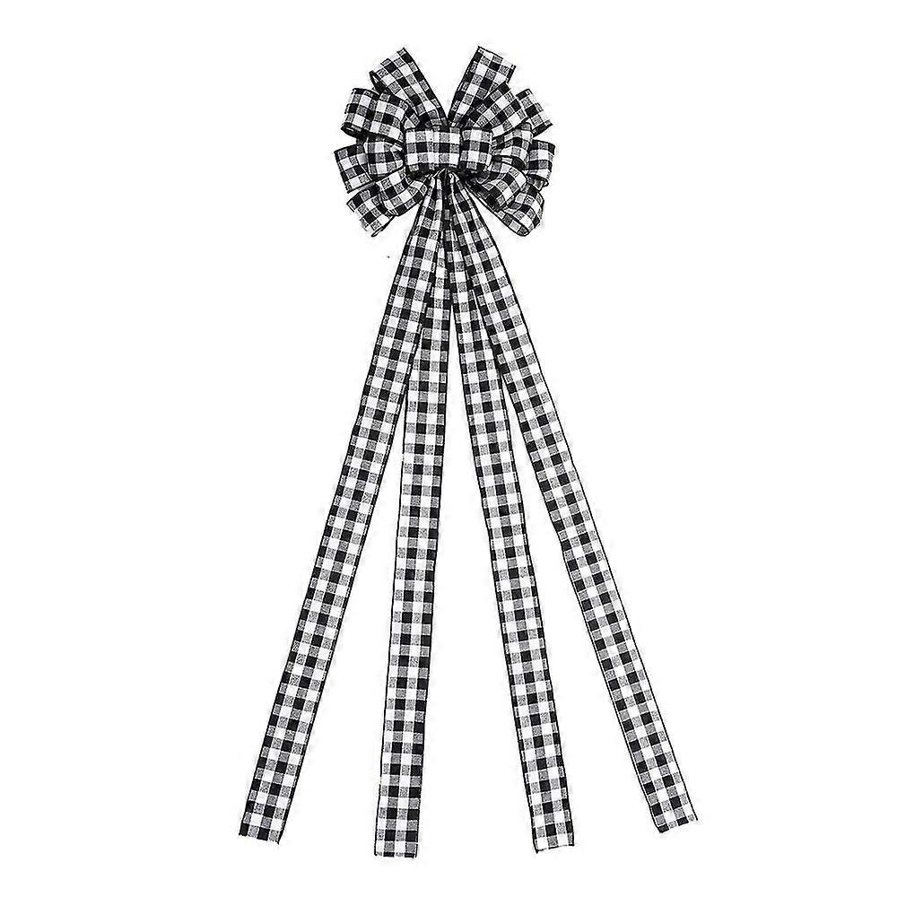 Christmas Tree Topper Bow Knot - Exquisite Design, Easy To Decorate, Ideal For Diy Crafts
