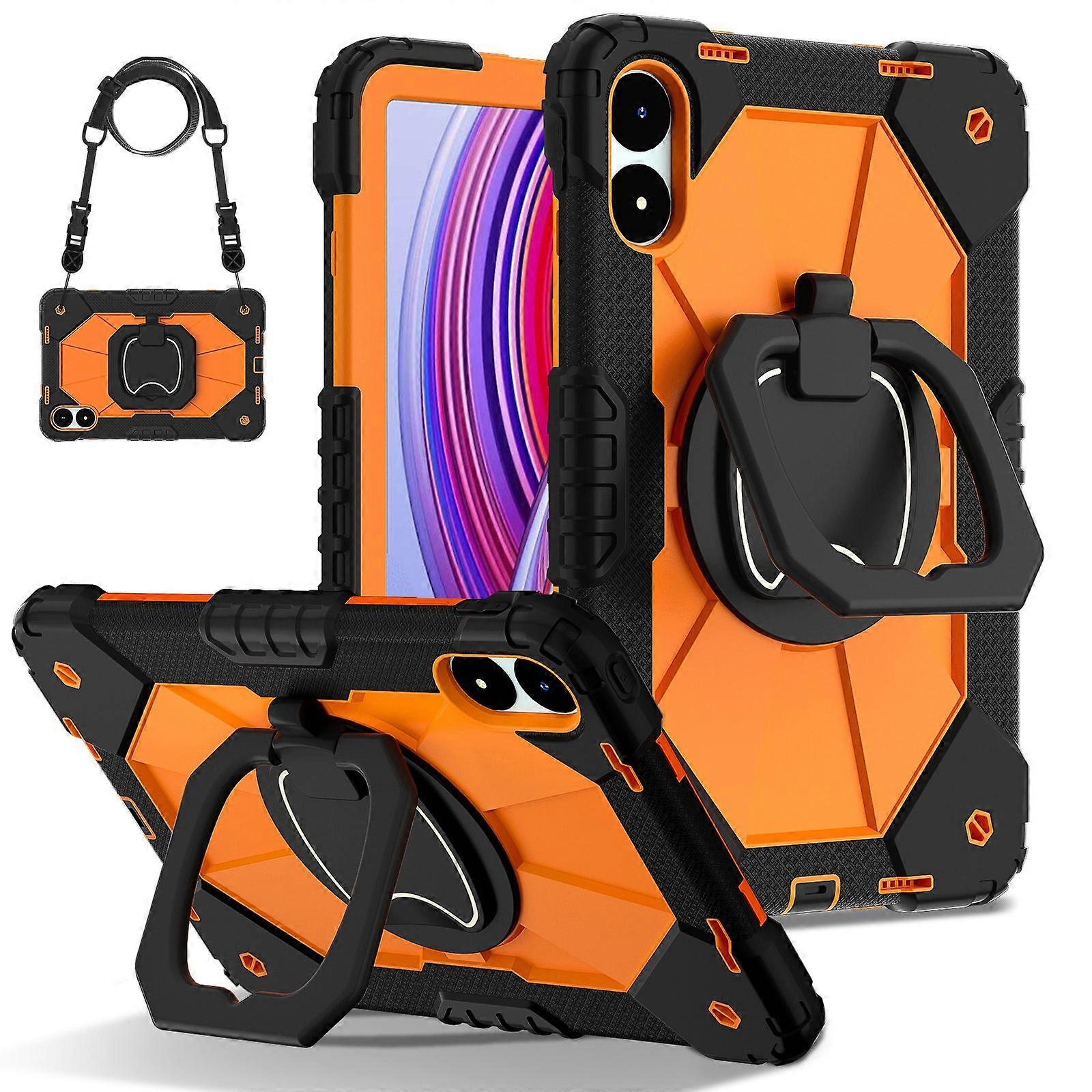 Contrast Color Robot Silicone Hybrid PC Tablet Case